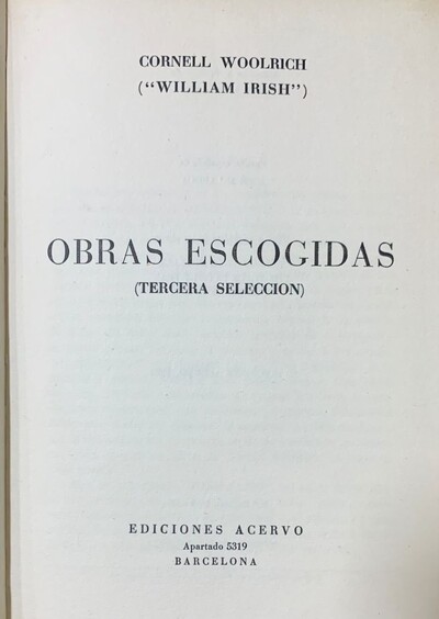Obras escogidas / Tapa Dura 